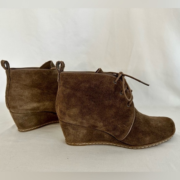 {Franco Sarto} suede wedge booties - Picture 2 of 4